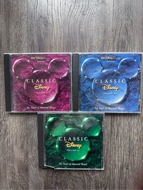 Disney Movie Songs Set of 3 collectors edition.